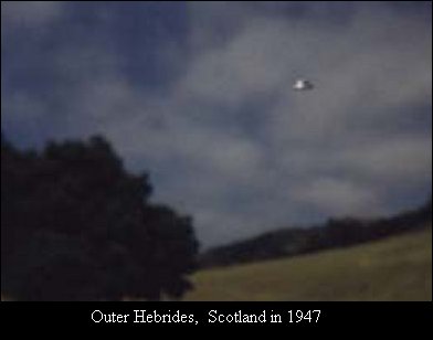ufos and aliens. UFO Image-Scotland 1947