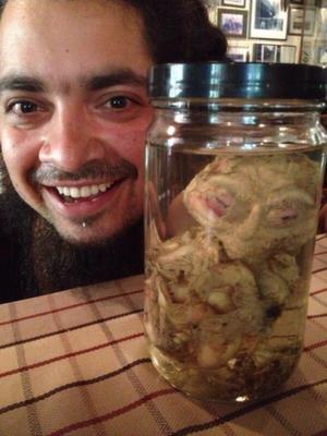 Alien in a jar