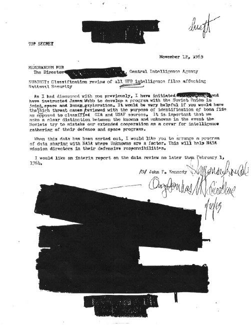 JFK UFO Memo